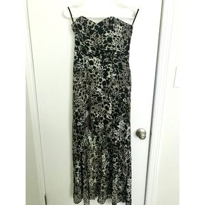 Animal print maxi dress